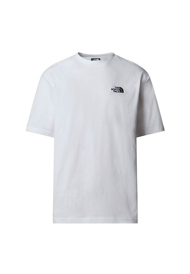 Koszulka męska The North Face Simple Dome 0A87NRFN41 - biała. Kolor: biały. Materiał: bawełna. Długość rękawa: krótki rękaw. Długość: krótkie. Wzór: nadruk