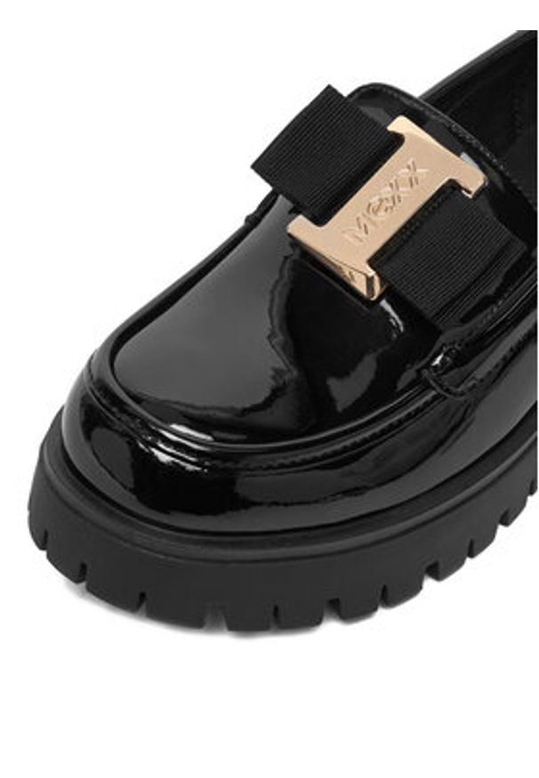 MEXX Loafersy EO-WS6035-01 Czarny. Kolor: czarny. Materiał: lakier, skóra
