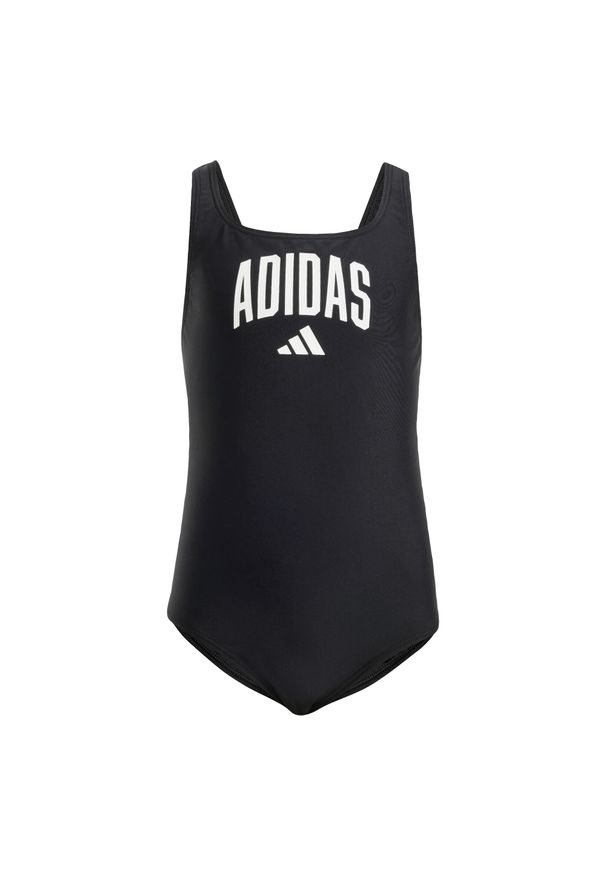 Adidas - Strój kąpielowy Collegiate V-back Kids. Kolor: biały, wielokolorowy, czarny
