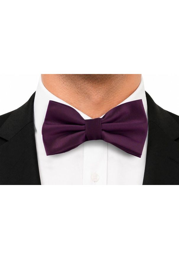 Mucha Męska w Zestawie z Poszetką - Alties - Burgundowa. Kolor: czerwony. Styl: elegancki, sportowy