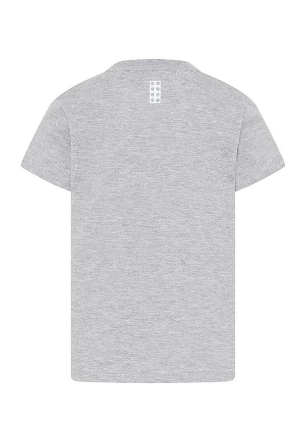 LEGO Wear - Lego Wear t-shirt dziecięcy kolor szary z nadrukiem. Okazja: na co dzień. Kolor: szary. Wzór: nadruk. Styl: casual