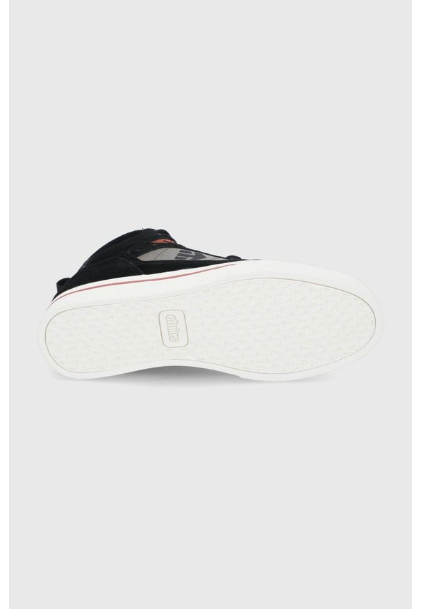 Etnies - Buty Agron. Nosek buta: okrągły. Zapięcie: sznurówki. Kolor: czarny. Materiał: guma. Szerokość cholewki: normalna