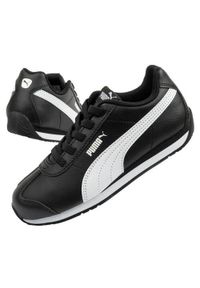 Buty do chodzenia dla dzieci Puma Pum Turin 3. Zapięcie: sznurówki. Kolor: czarny. Materiał: materiał, syntetyk. Szerokość cholewki: normalna. Sport: turystyka piesza