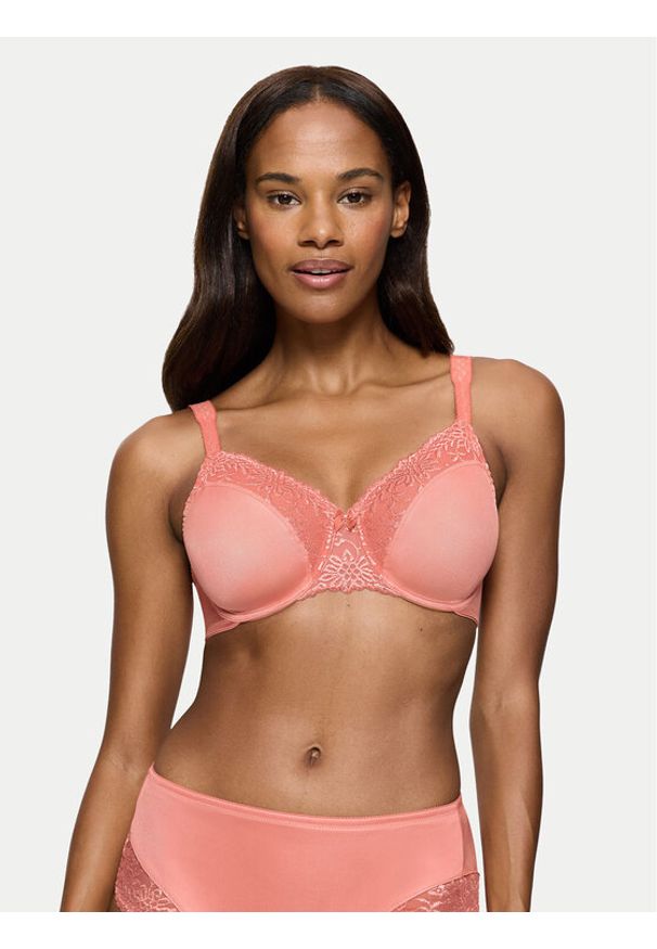 Triumph Biustonosz z fiszbiną Ladyform Soft W X 10166306 Różowy. Kolor: różowy. Materiał: syntetyk