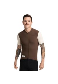 SIROKO - Męska koszulka kolarska gravel z krótkim rękawem Kolarstwo Siroko GM2 Forge. Kolor: brązowy. Materiał: materiał. Długość rękawa: krótki rękaw. Długość: krótkie. Sport: kolarstwo #1