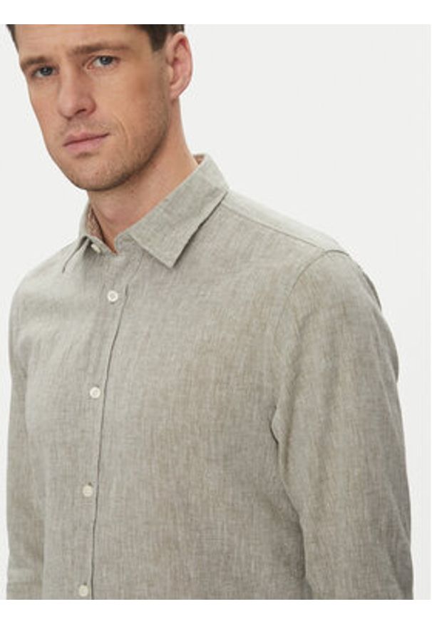 JOOP! Jeans Koszula 15 JJSH-92Hanson2K-W 30045977 Zielony Regular Fit. Kolor: zielony. Materiał: len, bawełna