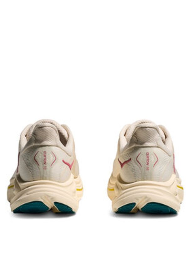 HOKA - Hoka Buty do biegania Clifton 10 1162031 Écru. Kolor: kremowy. Materiał: materiał
