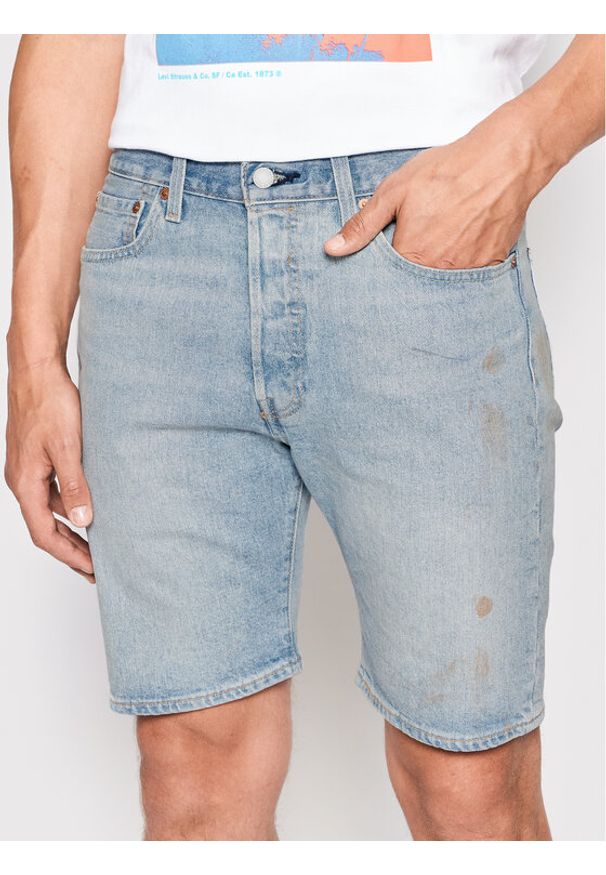Levi's® Szorty jeansowe 501® Hemmed 36512-0163 Niebieski Regular Fit. Kolor: niebieski. Materiał: bawełna, jeans