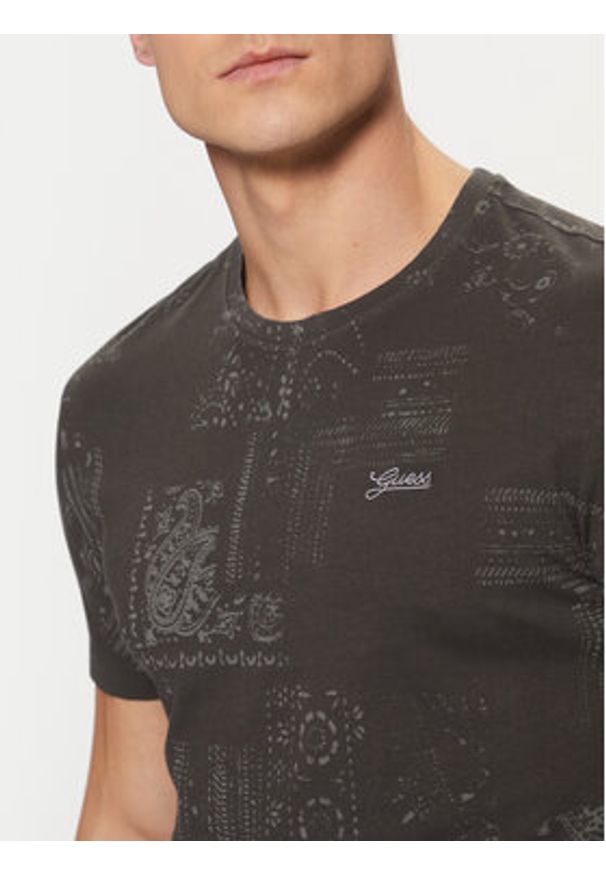 Guess T-Shirt M5RI09 I3Z14 Kolorowy Slim Fit. Materiał: bawełna. Wzór: kolorowy