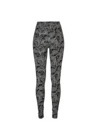 Urban Classics - Legginsy Damskie Soft Paisley. Kolor: czarny. Wzór: paisley