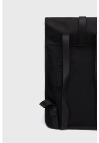 Rains Plecak 12800 Backpack Mini kolor czarny duży gładki 12800.01-Black. Kolor: czarny. Wzór: gładki #5
