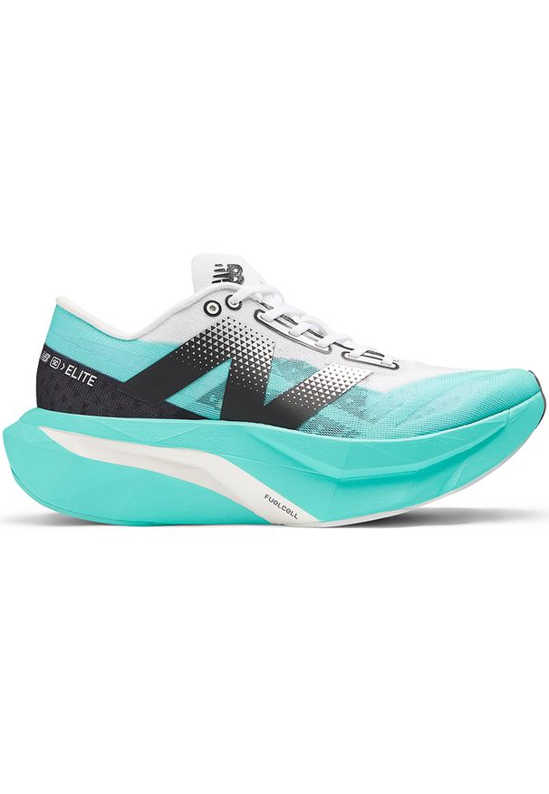 Buty damskie New Balance FuelCell SC Elite V4 WRCELCT4 – niebieskie. Kolor: niebieski. Materiał: dzianina, włókno, materiał, guma. Szerokość cholewki: normalna. Sport: fitness, bieganie