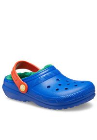 Crocs Klapki Classic Lined Clog Kids 207010 Niebieski. Kolor: niebieski #5