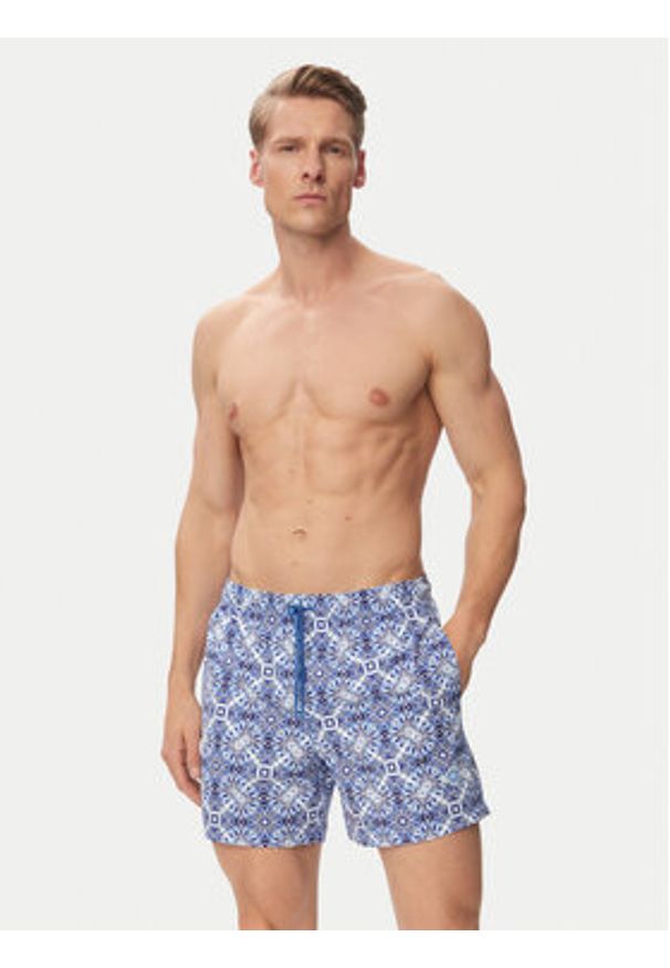 Jack & Jones Szorty kąpielowe Maui Sand 12291428 Szary Regular Fit. Kolor: szary. Materiał: syntetyk