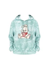 Guess X Brandalised Bluza "Leon Bunny" | M3RQ60KBCE0 | Mężczyzna | Zielony. Okazja: na co dzień. Kolor: zielony. Materiał: poliester, bawełna. Wzór: nadruk. Styl: casual, elegancki