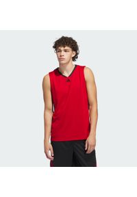 Adidas - Koszulka adidas Basketball Legends Tank. Kolor: czerwony, wielokolorowy, czarny. Materiał: materiał. Długość rękawa: bez rękawów. Sport: koszykówka #1