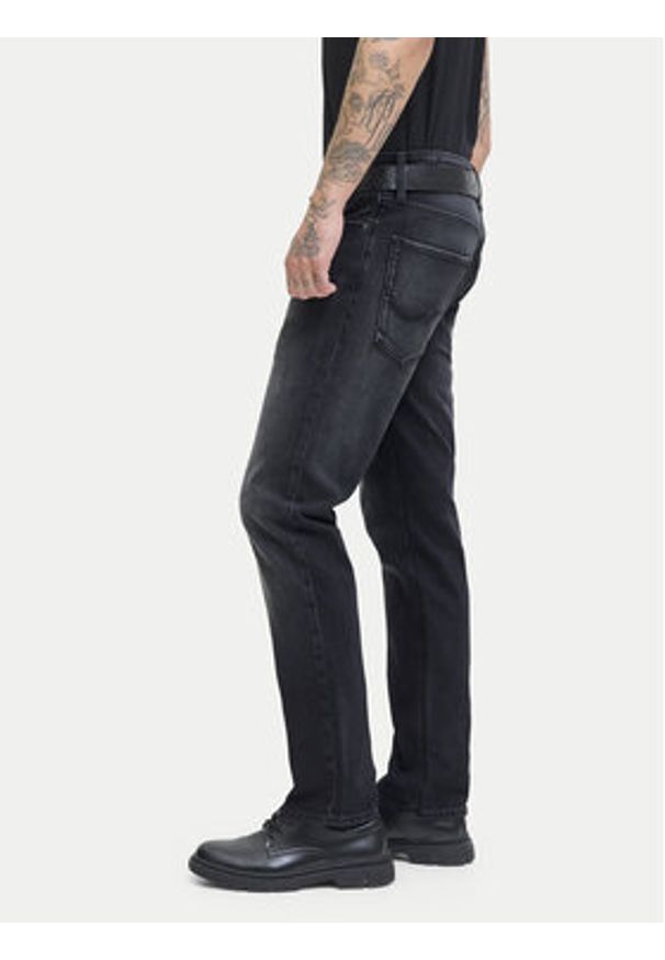 Jack & Jones - Jack&Jones Jeansy Clark Original 12278247 Czarny Regular Fit. Kolor: czarny