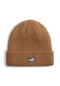 Czapka Puma Classic Cuff Beanie. Kolor: beżowy. Sezon: zima. Styl: sportowy #1