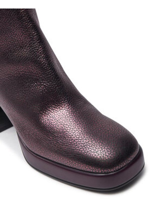 Hispanitas Botki Bolmet-I24 HI243674 Bordowy. Kolor: czerwony. Materiał: skóra