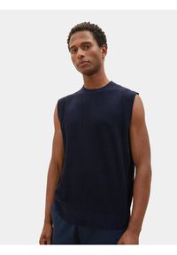 Tom Tailor Sweter 1038691 Granatowy Regular Fit. Kolor: niebieski. Materiał: bawełna, syntetyk #6