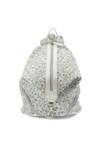 Plecak Damski Rieker, z materiału syntetycznego o miękkiej workowej formie z roślinnym wzorem zapinany na zamek z regulowanymi szelkami, srebrny, H10. Kolor: srebrny. Materiał: syntetyk, materiał. Wzór: nadruk, paski, kwiaty. Styl: casual, elegancki #2