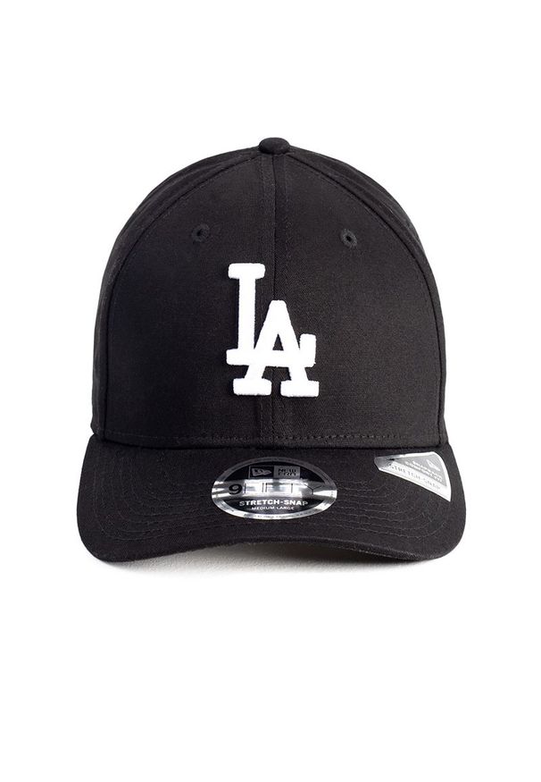 Czapka New Era 9Fifty Stretch Snap LA Dodger 11876580 - czarna. Kolor: czarny. Materiał: bawełna, elastan. Styl: klasyczny, casual