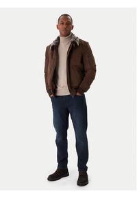Milestone Kurtka skórzana Ms Nathan 531630 21250 Brązowy Regular Fit. Kolor: brązowy. Materiał: skóra #3