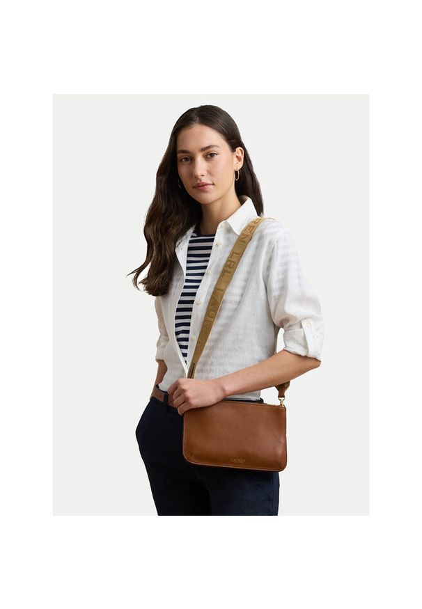 Lauren Ralph Lauren - Torebka LAUREN RALPH LAUREN. Kolor: brązowy