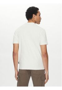 Napapijri T-Shirt S-box Logo NP0A4I3L Écru Regular Fit. Materiał: bawełna #5