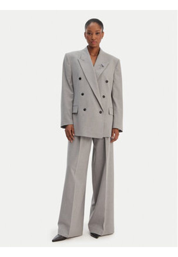 Hugo - HUGO Marynarka Antegi 50554018 Szary Relaxed Fit. Kolor: szary. Materiał: syntetyk