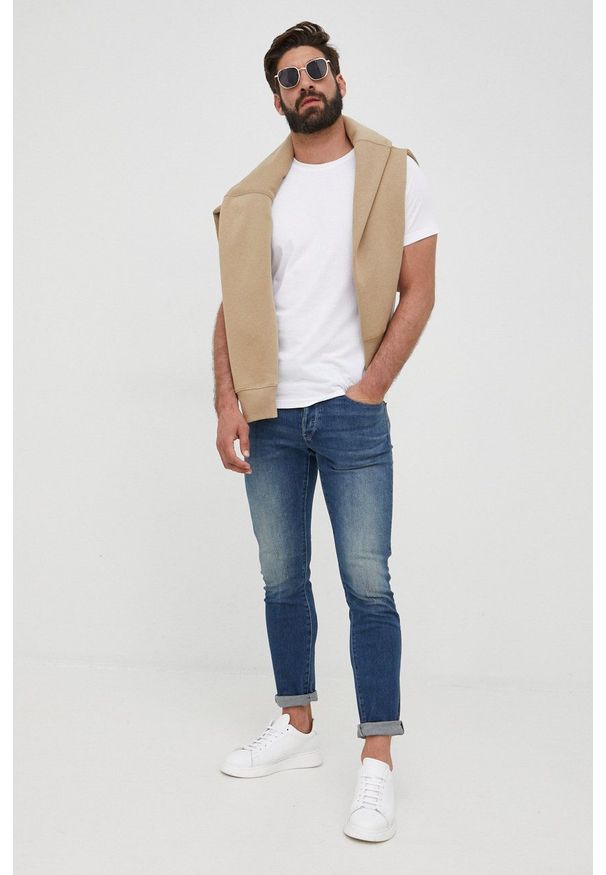 G-Star RAW - G-Star Raw bluza męska kolor czarny gładka. Kolor: beżowy. Materiał: poliester. Wzór: gładki