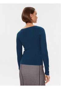 Marciano Guess Sweter 3BGR38 5788Z Niebieski Slim Fit. Kolor: niebieski. Materiał: wiskoza