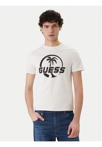 Guess T-Shirt F6GI00 J1314 Biały Slim Fit. Kolor: biały. Materiał: bawełna #1