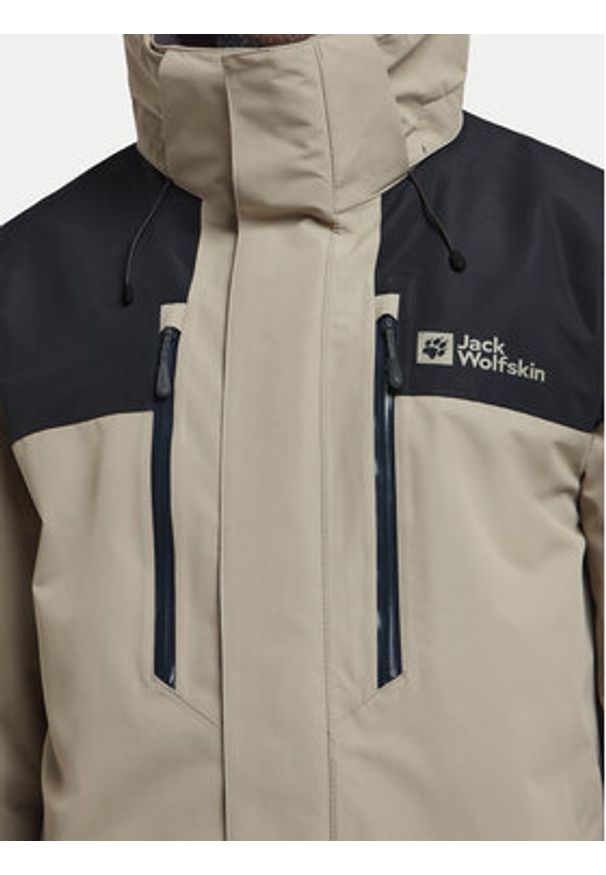 Jack Wolfskin Kurtka outdoor Jasper 2l 1108373 Szary Regular Fit. Kolor: szary. Materiał: syntetyk. Sport: outdoor