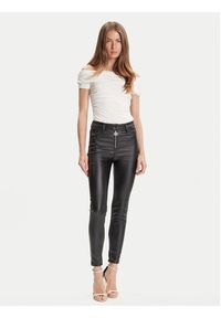 Rinascimento Spodnie z imitacji skóry CFC0126158003 Czarny Skinny Fit. Kolor: czarny. Materiał: skóra #2