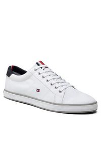 TOMMY HILFIGER - Tommy Hilfiger Tenisówki Harlow 1D FM0FM00596 Biały. Kolor: biały. Materiał: materiał #3