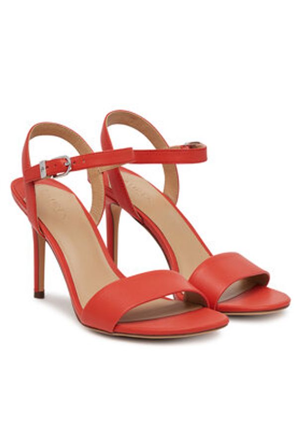 Lauren Ralph Lauren - LAUREN RALPH LAUREN Sandały 802940727012 Czerwony. Kolor: czerwony. Materiał: skóra