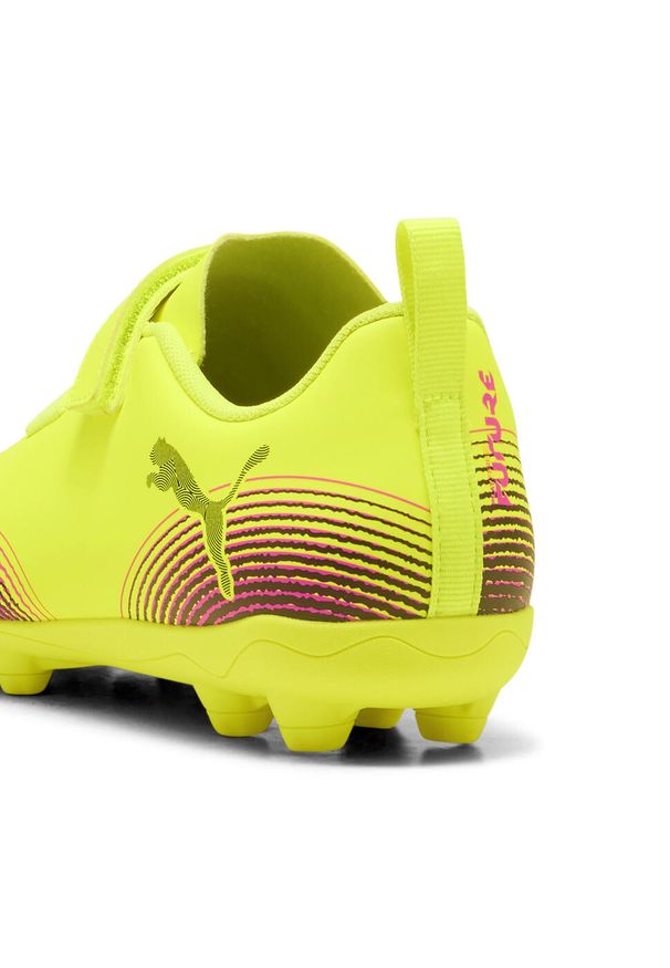 Puma - Młodzieżowe buty piłkarskie FUTURE 8 PLAY V FG/AG RB PUMA. Kolor: czarny, różowy, wielokolorowy, żółty. Sport: piłka nożna