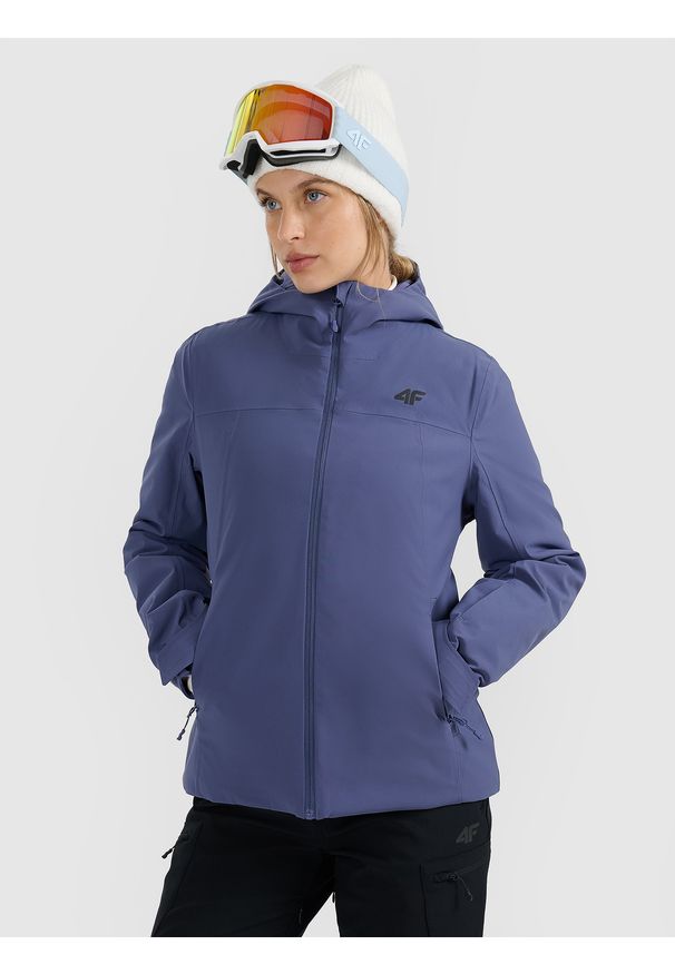 4f - 4F Kurtka narciarska membrana 5000 damska - granatowa XS. Kolor: niebieski. Materiał: materiał. Sezon: zima