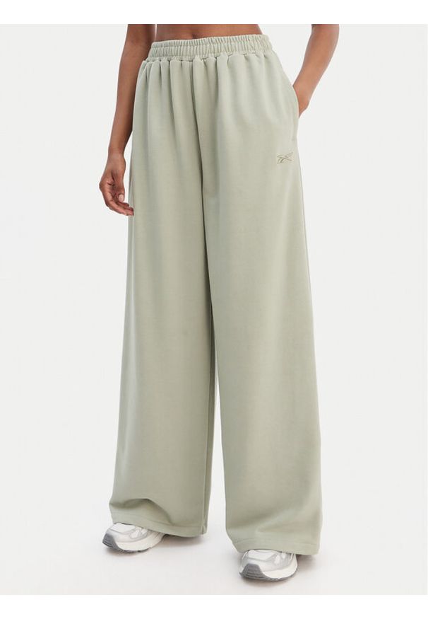 Reebok Spodnie dresowe Reebok x Ewa Chodakowska RK25624CCW Zielony Wide Leg. Kolor: zielony. Materiał: syntetyk, bawełna