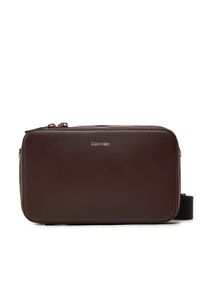 Calvin Klein Saszetka Ck Sleek Camera Bag K50K512750 Brązowy. Kolor: brązowy. Materiał: skóra