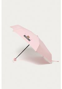 MOSCHINO - Moschino Parasol kolor różowy. Kolor: różowy #1