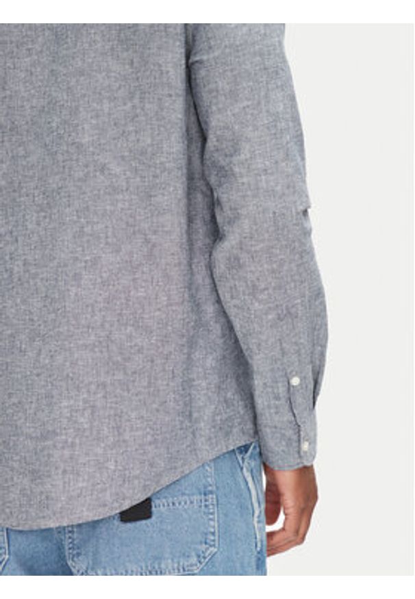 Tommy Jeans Koszula DM0DM20875 Granatowy Regular Fit. Kolor: niebieski. Materiał: len, bawełna