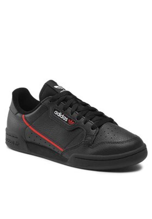 Adidas - adidas Sneakersy Continental 80 G27707 Czarny. Kolor: czarny. Materiał: skóra