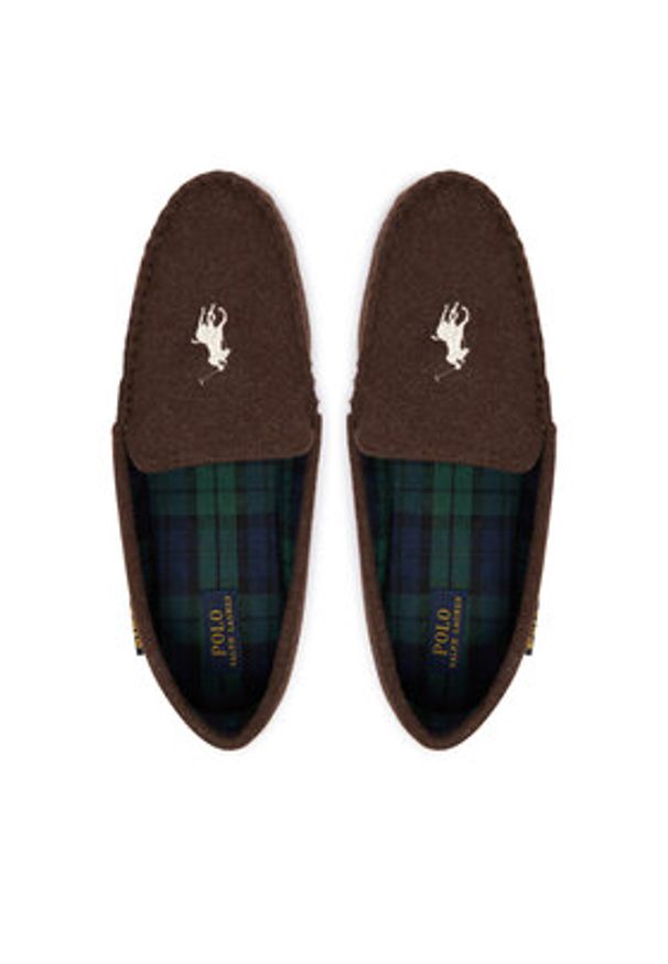 Polo Ralph Lauren Mokasyny Brennan Wool Dress 843981601003 Brązowy. Kolor: brązowy. Materiał: wełna, materiał