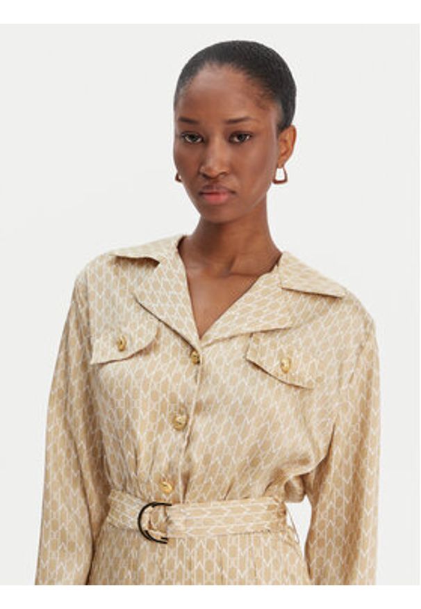 Marciano Guess Sukienka codzienna 6RGK30 7435A Beżowy Regular Fit. Okazja: na co dzień. Kolor: beżowy. Materiał: syntetyk. Typ sukienki: proste. Styl: casual