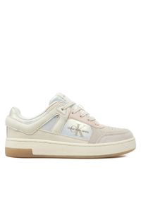 Calvin Klein Jeans Sneakersy Basket Cupsole Low Mix Ml Mtr YW0YW01490 Biały. Kolor: biały. Materiał: skóra