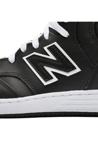 New Balance Sneakersy BB480COB Czarny. Kolor: biały, czarny. Materiał: skóra #2