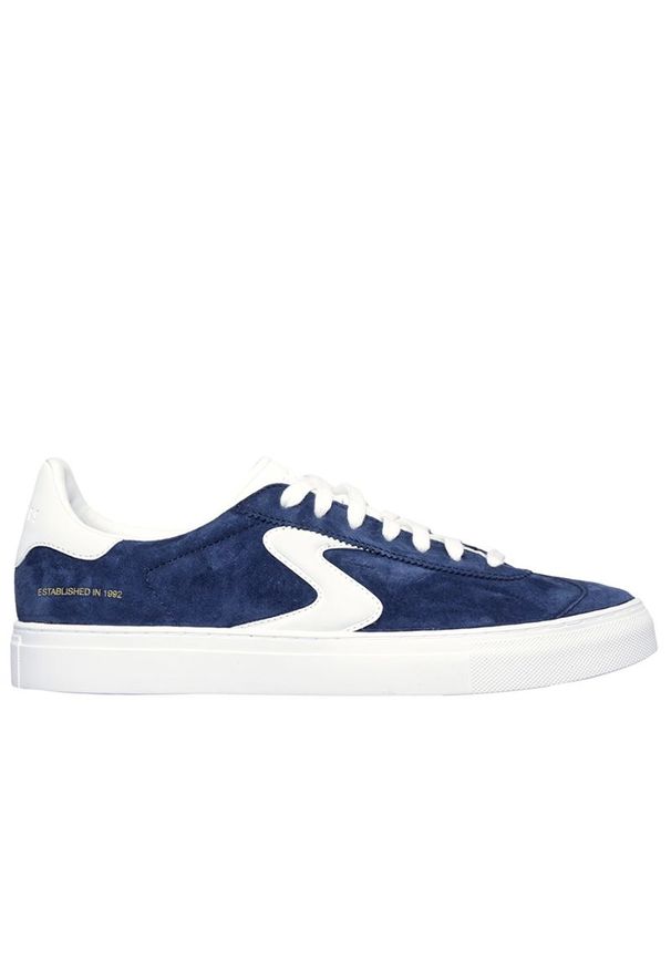 skechers - Buty męskie Skechers Arch Fit Legend - Hamor 254000NVY - niebieskie. Zapięcie: sznurówki. Kolor: niebieski. Materiał: syntetyk, guma, skóra, zamsz. Szerokość cholewki: normalna. Model: Skechers Sport