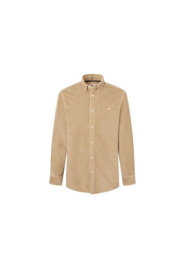 Koszula Pepe Jeans Miller. Kolor: beżowy